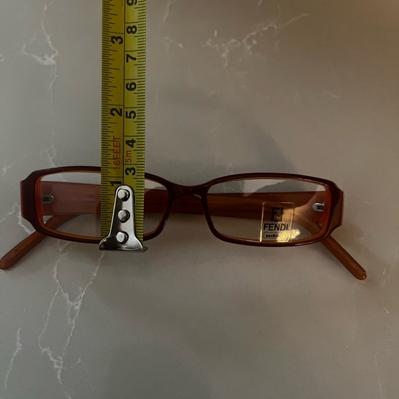 Fendi 100% authentic Italian prescription glasses Brn-orange Excellent condition - Picture 9 of 9